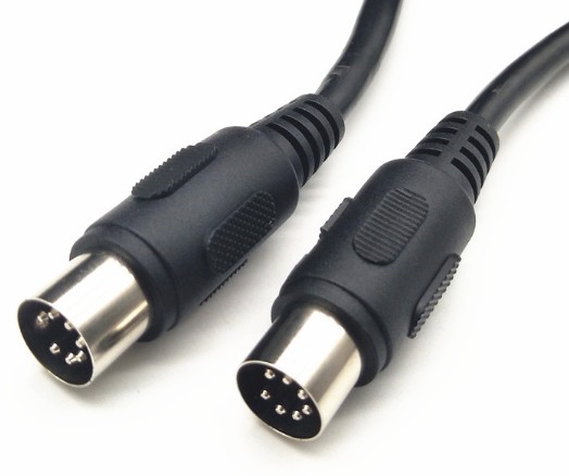 customized MIDI din cable with 6pin 7pin 8pin  male to male or female to male  speak audio cable