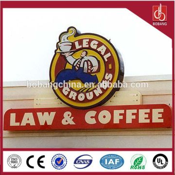 outdoor electronic advertising coffe shop name sign board designs