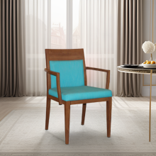 High-end Upholstered Cafe and Restaurant Armchairs | Aluminium Frame Available for Sale