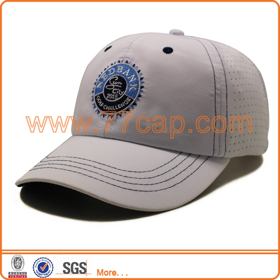 Factory wholesale 6 panel running polyester blank caps