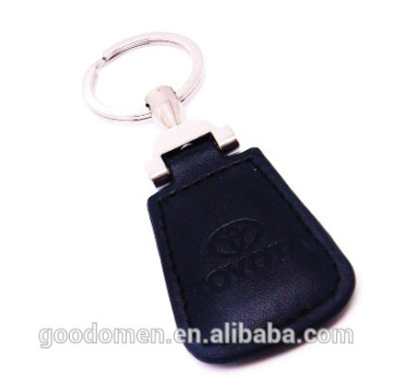 black leather customized double sided key chains ,customized key chains