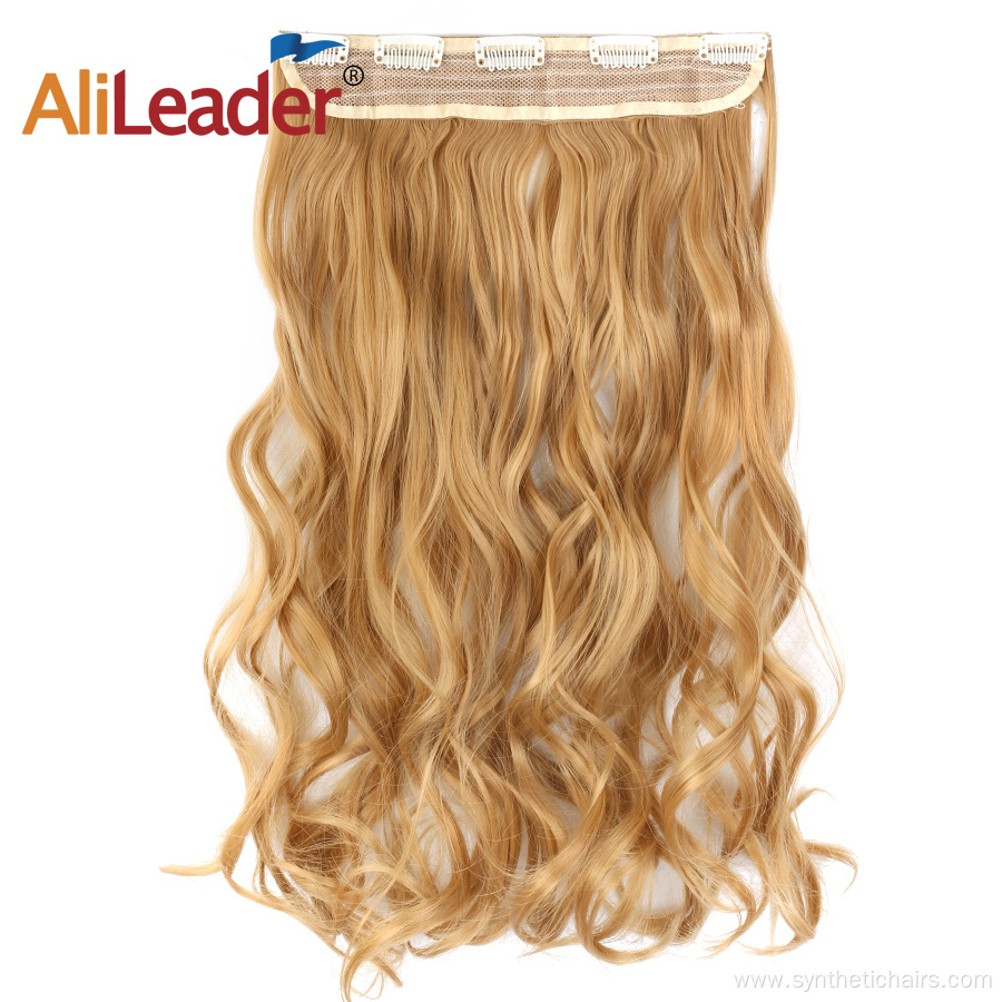 20Inch Hair Extensions False Synthetic Body Wavy Clip