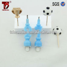 decorative towerlike cake number Candles with holders