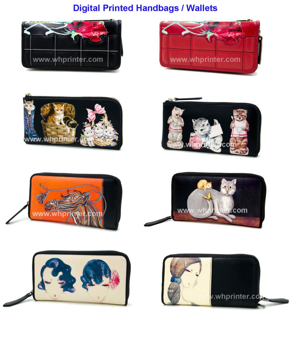 digital printed handbag and wallets