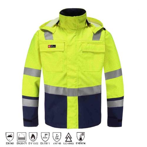 เสื้อกันฝน HIVIS ที่ทนไฟ