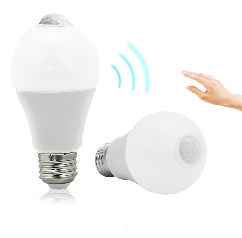 12W E27 PIR Motion Sensor LED Light Bulbs