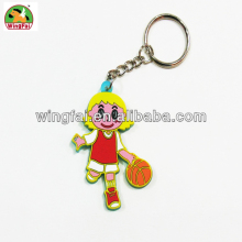 movement girl EVA key chain