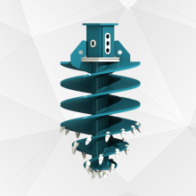 Portable Soil and Rock Auger Drill Rig for Pile Foundation Construction