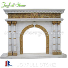 Stone Outdoor Fireplace Mantel, Marble Fireplaces