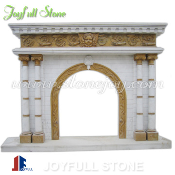 Stone Outdoor Fireplace Mantel, Marble Fireplaces