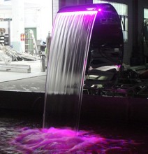 1m with lighting decoration indoor wall waterfall