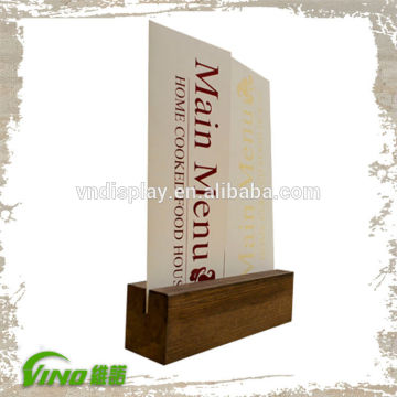 Wooden Price List Holder For Restaurant menu holder wooden menu holder table stand menu holder