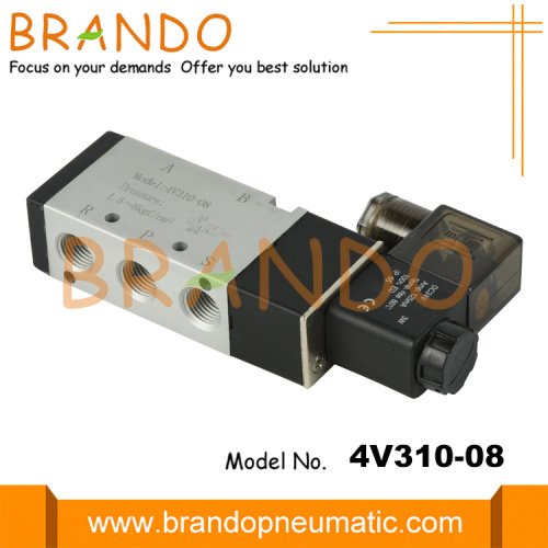 4V310-08 1/4 &#39;&#39; Válvula de control neumático de aire solenoide único