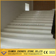 White marble stone stair