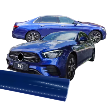 Metal Paint Midnight Blue Car Wrap