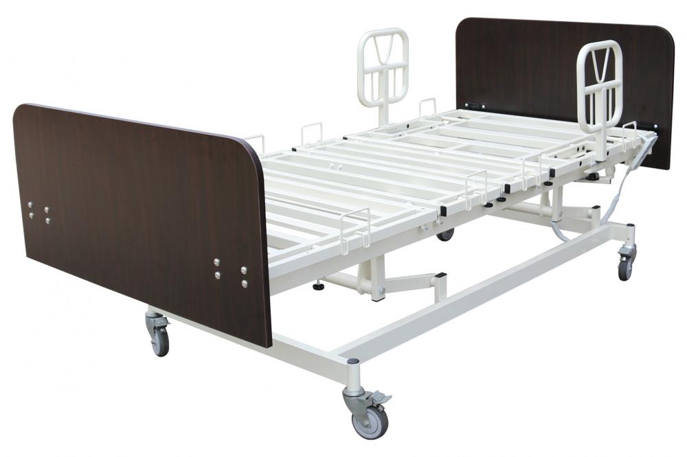 Nursing Care Bed with Integrated Width Expansion