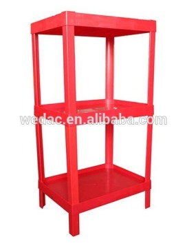 Plastic independent display shelf rack