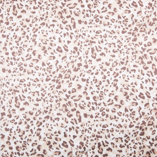 Tessuto in poliestere spandex con stampa leopardata