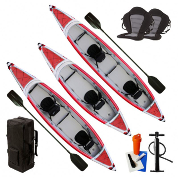 PF Wholesale Folding Tandem Inflatable Drift Kayak with Pedal