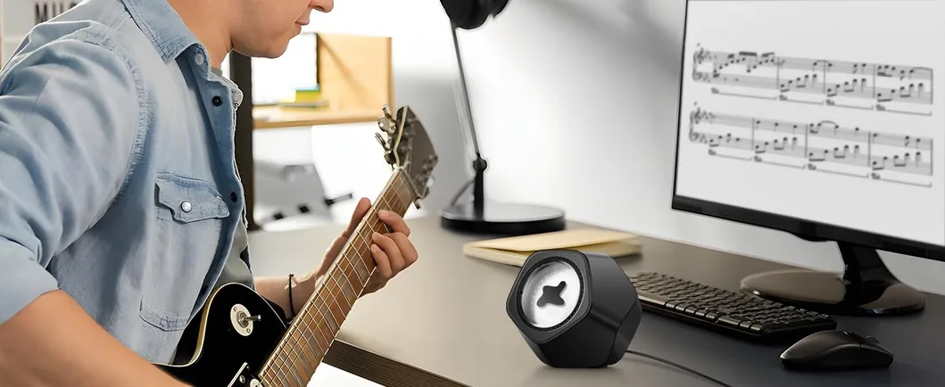 Dancing Magnetic Fluid Speaker for Visual Display Lighting