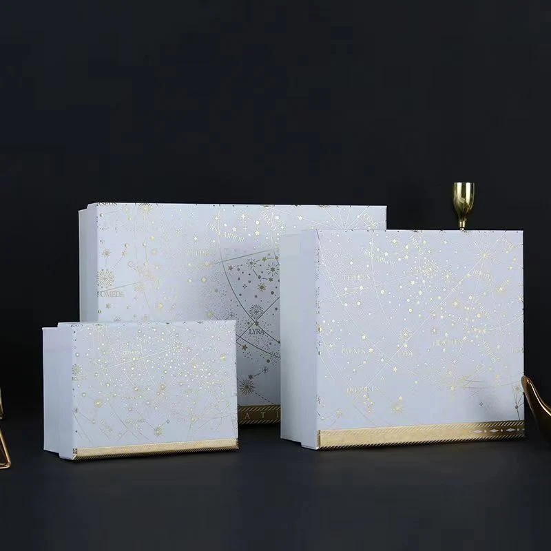 Starry Sky Gift Box Custom Printing Pattern Logo Advanced Exquisite Gift Box Wholesale Custom Luxury Custom Printed Logo