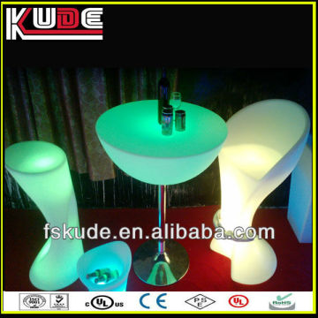 LED bar furniture/led bar table and chairs/bar table and chairs