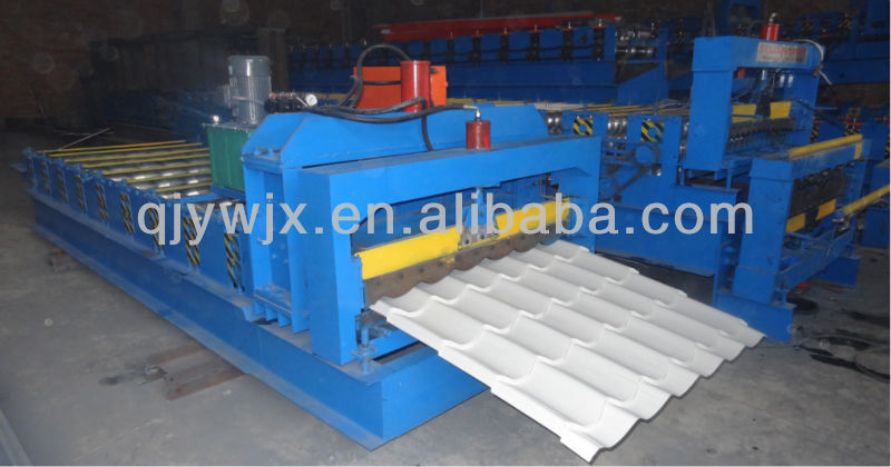 Zinc Roofing Sheet Machine Making Profiles, Glazed Tile Forming Press Machine For Zinc Sheet