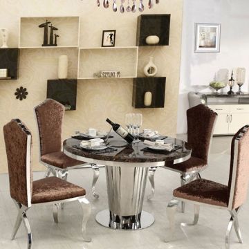 Italian Single Leg Marble Dining Talbe 121