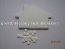 House shape Mint card filled with sugar free mints