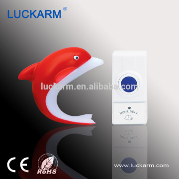 Digital Wireless Remote Control red dolphin animal doorbell with indicator
