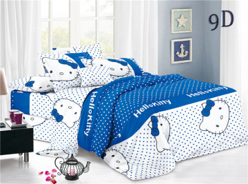 Polyester Voile Printed Children's Cartoon Bedding Sheet