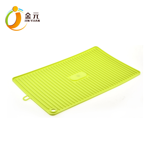 Custom personalized silicone heat resistant kitchen counter mat dish table drying mat