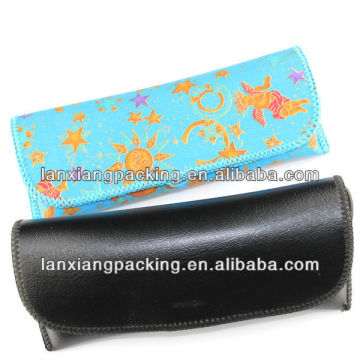 Fashion soft leather sunglass case