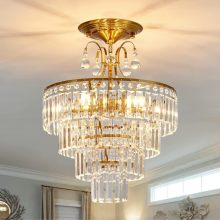 Crystal bar LED light bulb ceiling lamp