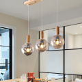 LEDER Hanging Wooden Pandant Light