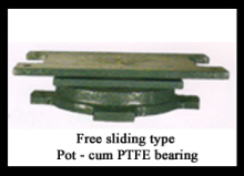 Guided Sliding type POT-cum-PTFE bearing