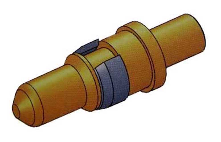 Connecteur Sub-D Contact d'alimentation Coaxial Mâle Droit