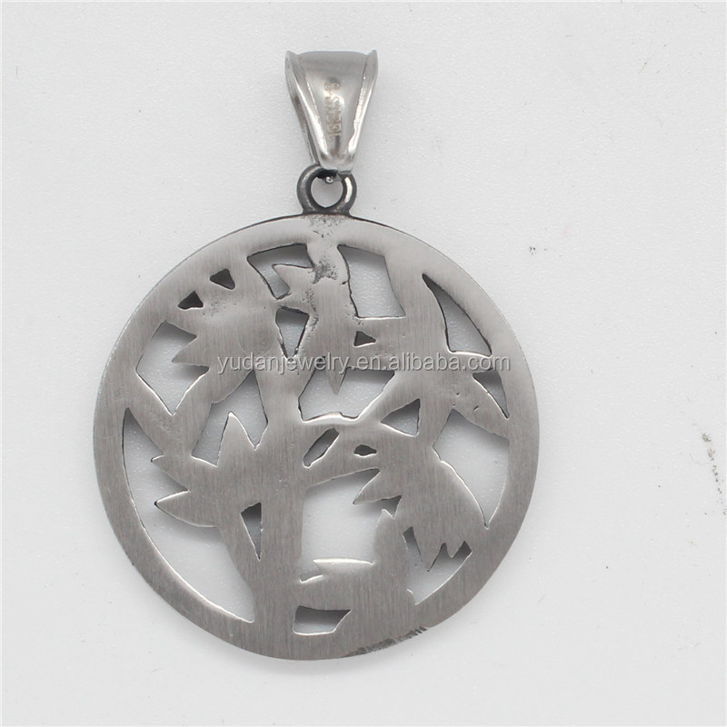 Yudan Custom Stainless Steel Palm Tree Pendant