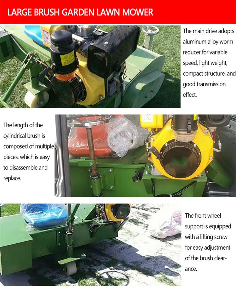 Made in china gasoline lawn carding machine artificial grass line carding equipment