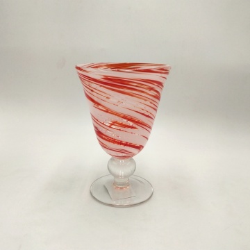 red color swirl effect red wine glass carafe tumbler