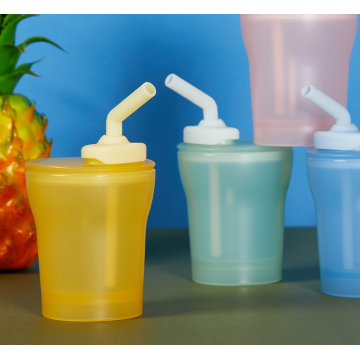 Toddlers Silicone Bere Allenamento Sippy Tazza con paglia