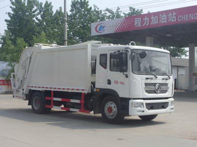 Dongfeng Tianjin 10CBM Compactor القمامة شاحنة