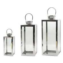 Metal Hanging Candle Lantern: Stainless Steel Lantern for Holiday Decor