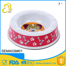 low price melamine plastic dog ware pet salad bowl