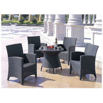 Elegant Cafe PE Wicker Waterproof dining set