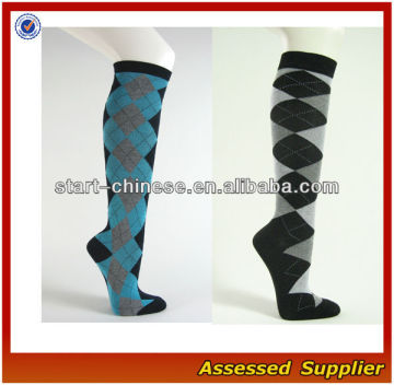 Argyle High Girls Knee Socks/ Knee High Socks