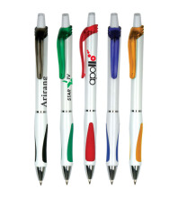 Plastic ball pen with soft grip