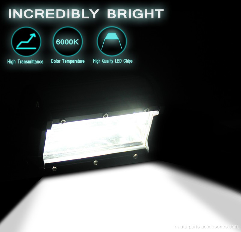 Barres lumineuses à LED de voiture modifiée deux lignes