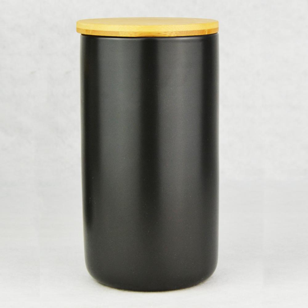 Black Luxury Scented Soy Wax Ceramic Jar Candles