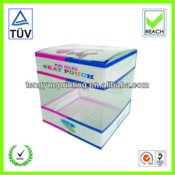 gift box packaging/thin rectangular clear plastic box/box plastic